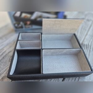 Profile Gifts 10 inch Black Leatherette Valet Tray